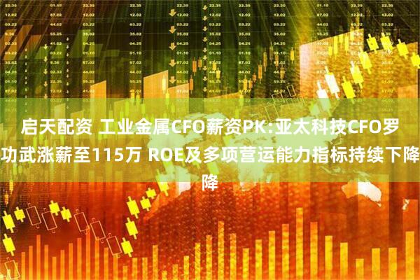 启天配资 工业金属CFO薪资PK:亚太科技CFO罗功武涨薪至115万 ROE及多项营运能力指标持续下降
