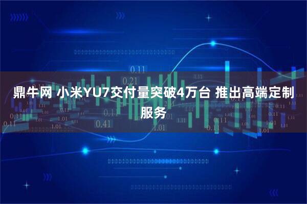 鼎牛网 小米YU7交付量突破4万台 推出高端定制服务